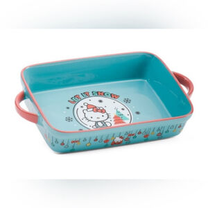 Hello Kitty Let It Snow Baking Casserole Dish. 9X 12.5” Safe up to 400 NIB